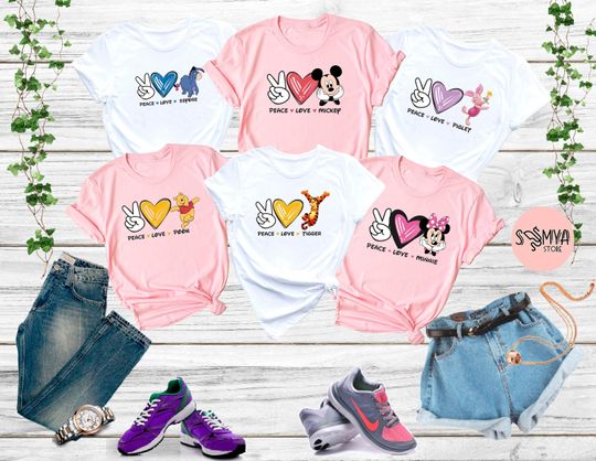 Disney Mickey Characters Shirt, Mickey and Friends Shirt, Winnie The Pooh Shirt, Disney Group Shirts