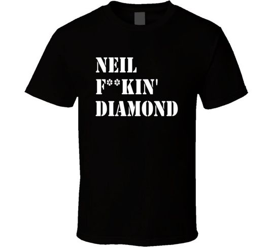 New Neil Diamond Tonight Black Tshirt