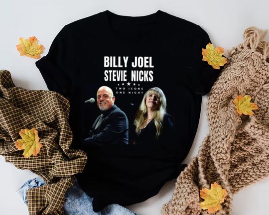 Billy Joel Stevie Nick Tour Tshirt, Billy Joel Tour Merch Shirt, Billy Joel 90s Retro Shirt, 2023 Tour Shirt