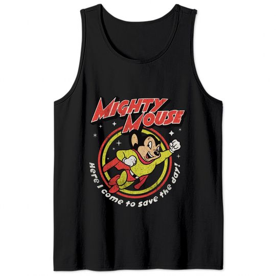 Mighty Mouse Worn Tank Tops