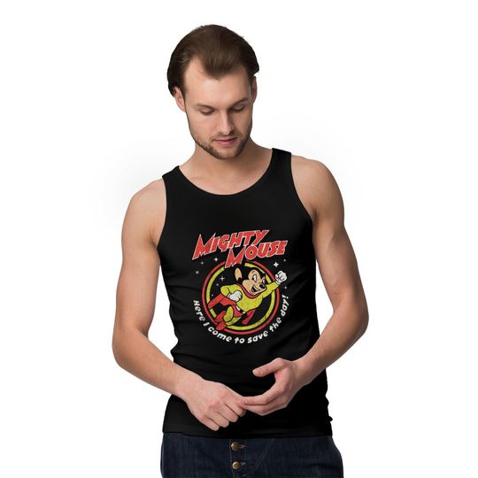 Mighty Mouse Worn Tank Tops