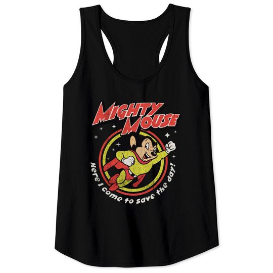 Mighty Mouse Worn Tank Tops