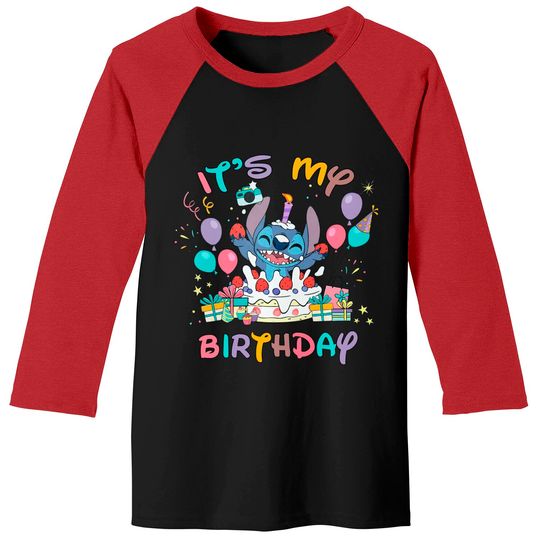 Stitch Birthday Baseball Tees, Lilo and Stitch Birthday Baseball Tees, Disneyland Birthday Trip Baseball Tees