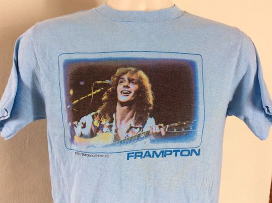 Discover Vtg 1977 Peter Frampton T-Shrit
