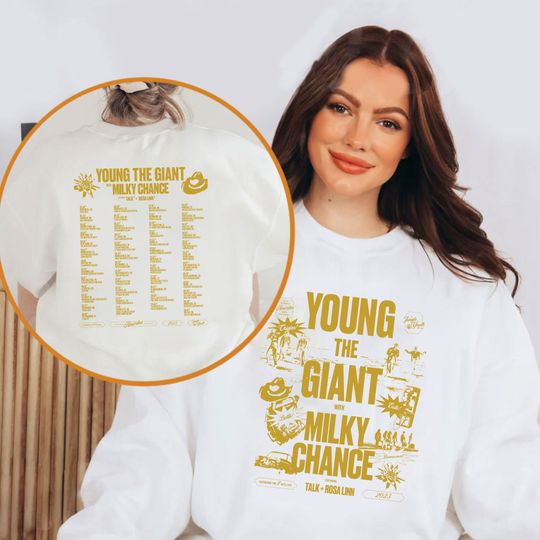 Young the Giant & Milky Chance 2023 Tour Shirt, Young the Giant 2023 Tour Shirt, Young the Giant Band Fan Shirt, Young the Giant Shirt