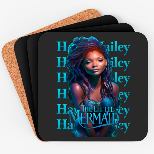 Little Mermaid Halle Bailey Coasters, Disneyland the Little Mermaid Coasters