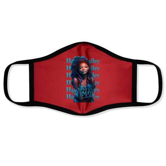 Little Mermaid Halle Bailey Face Masks, Disneyland the Little Mermaid Face Masks