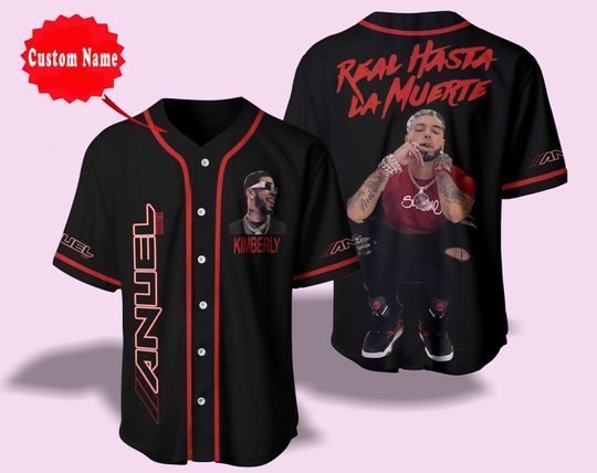 Anuel AA Vintage Jersey Shirt,Anuel AA Graphic Tees,Vintage Baseball Jersey