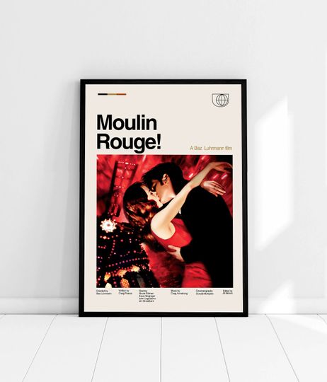 Discover Moulin Rouge Poster - Baz Luhrmann - Retro Movie Poster