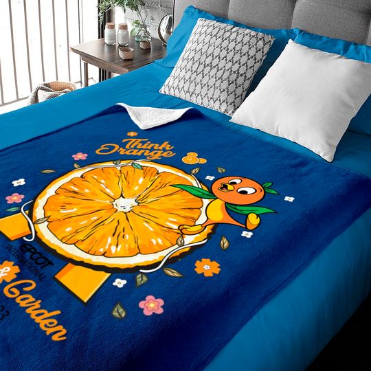 Orange Bird Baby Blankets, Disney Orange Bird Baby Blankets, Epcot Flower And Garden Festival Baby Blankets