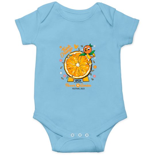 Orange Bird Onesies, Disney Orange Bird Onesies, Epcot Flower And Garden Festival Onesies