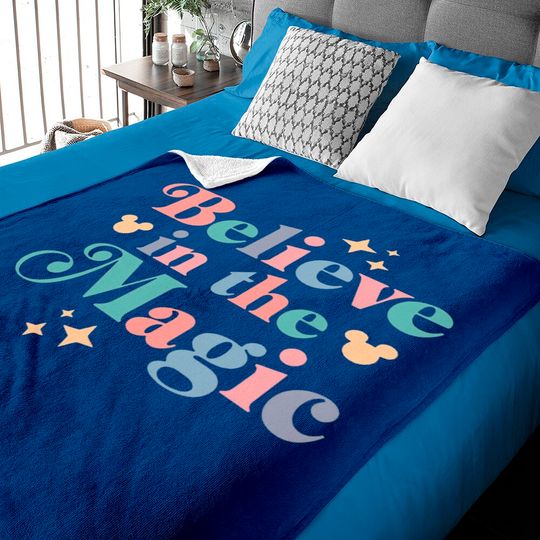 Believe In The Magic Baby Blankets| Disney Baby Blankets| Magic Kingdom Baby Blankets