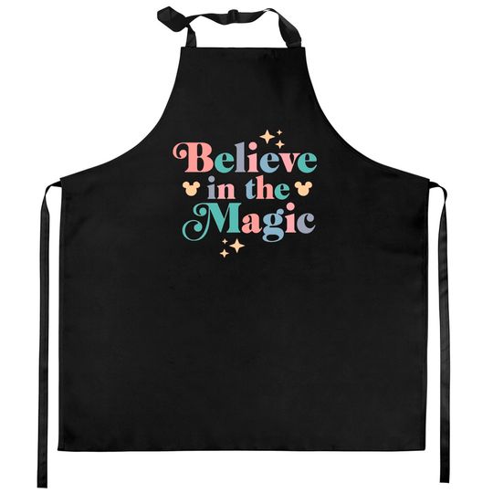 Discover Believe In The Magic Kitchen Aprons| Disney Kitchen Aprons| Magic Kingdom Kitchen Aprons