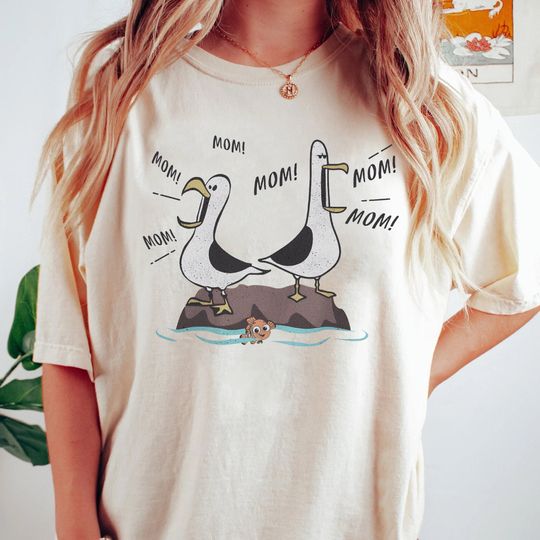 Disney Mom Mom Mom Nemo Seagull Shirt, Funny Nemo Tee,