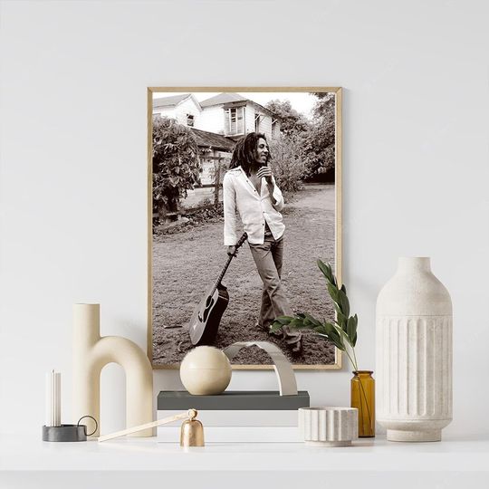 Bob Marley Guitar Poster