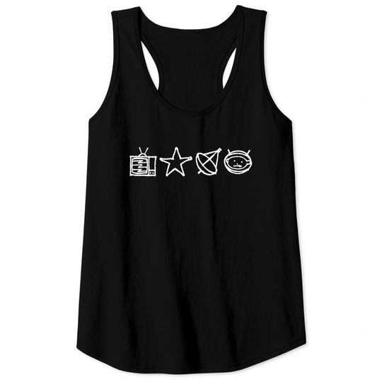 U2 - Zoo TV Symbols - White Classic Tank Tops