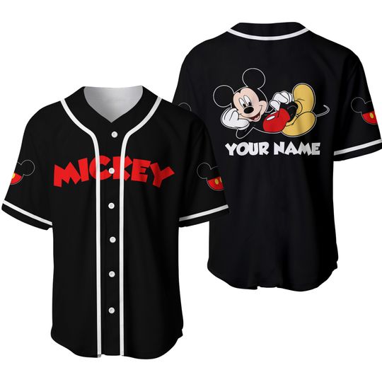Discover Custom Name Mickey Mouse Baseball Jersey, Personalized Mickey Jersey