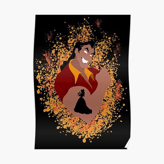Gaston, Beauty and the Beast Premium Matte Vertical Poster