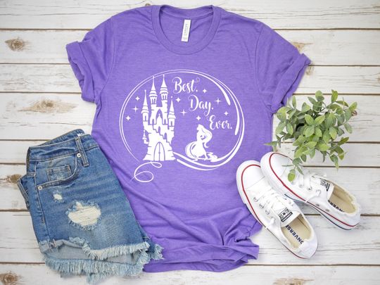 Tangled best day ever shirt for Disney, Disney shirt, Rapunzel shirt, Tangled tee