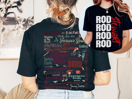 Rod Stewart Concert Shirt | The Hits Tour Tshirt