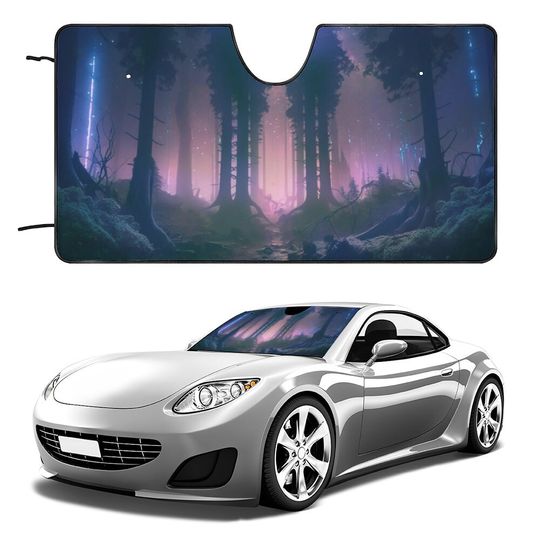 Discover Dark Cottagecore forest Car Auto Sun Shade, mystic forest car accessories decor