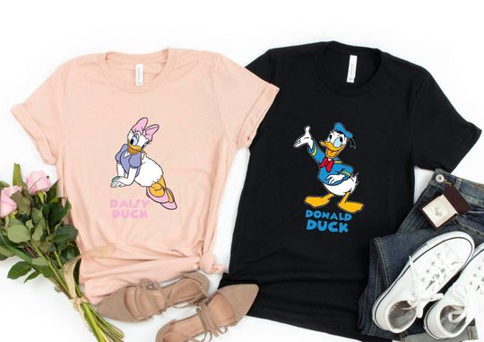 Donald Duck Shirt, Daisy Duck Shirt, Disney Donald Duck Shirts, Valentines Day Gift For Couple, Donald Duck Costume
