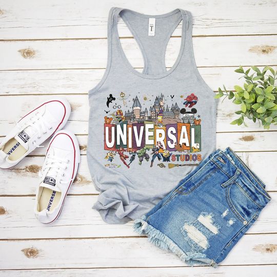 Disney Universal Studios Tank, Universal Studios Tank, Universal Orlando, Vintage Universal Tank