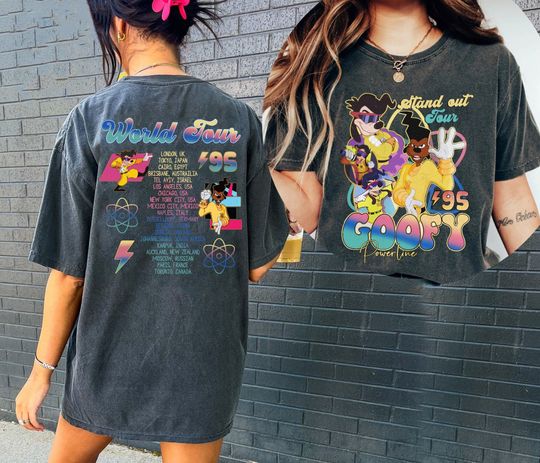 Vintage Disney Powerline Comfort Shirt, Disney 90s A Goofy Movie Powerline Stand Out Tour 95 Shirt