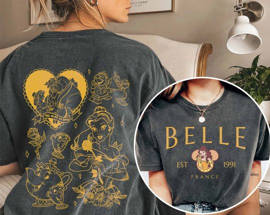 Disney Belle Shirt, Belle Princess Shirt, Beauty and The Beast Shirt