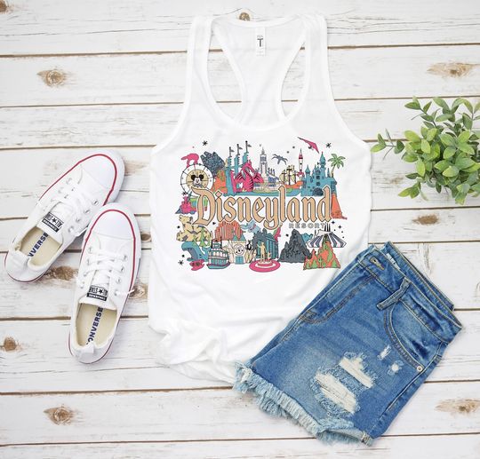 Retro Disneyland Resort Tank Top, Mickey and Friend Tank Top