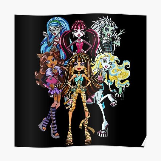 MONSTER HIGH XMAS Premium Matte Vertical Poster