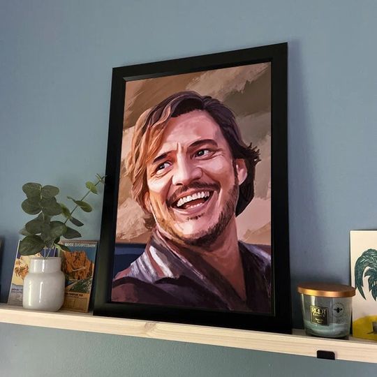 Pedro Pascal Art Poster, Nicolas Pedro Meme Poster