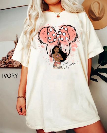 Disney Moana Princess Shirt, Moana Watercolor Disney Shirt, Moana Princess Shirt