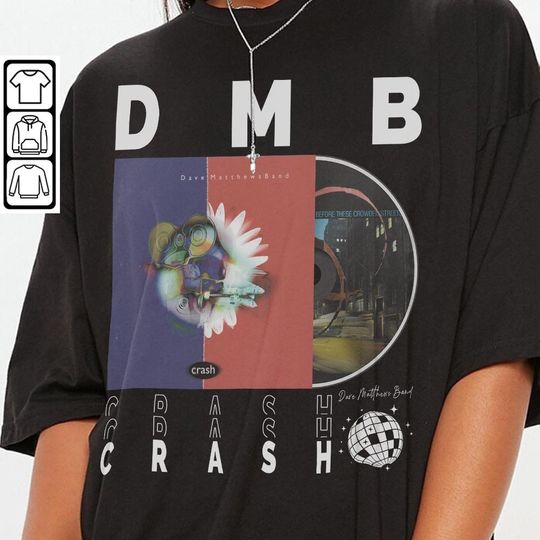 Dave Matthews Band Music Shirt, Vintage DMB 2023 North American Tour Album Crash Shirt