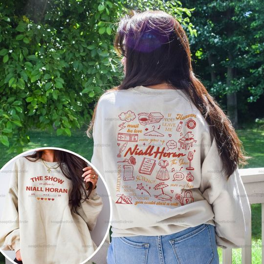 Nialls Horan Sweatshirt | The Show Album Track List 2 Sides Shirt | Niall Horan The Show 2023 Sweater