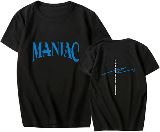 Discover Kpop Stray Kids T-Shirt Maniac North American Tour Shirt