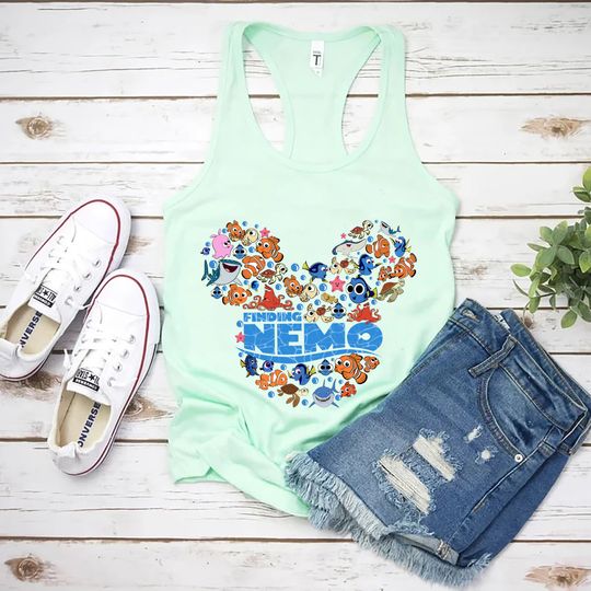 Finding Nemo Tank, Nemo Tank, Nemo Character Shirt, Finding Dory Shirt, Disney Nemo Tank