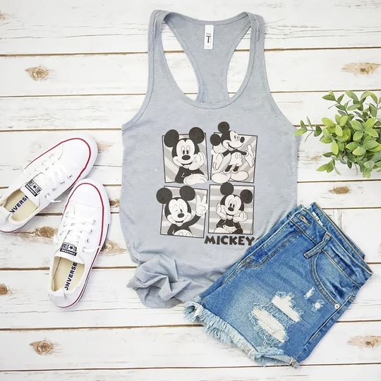 Vintage Mickey Tank, Mickey Mouse Tank, Retro Mickey Shirt, Mickey Tanks, Disney Tank
