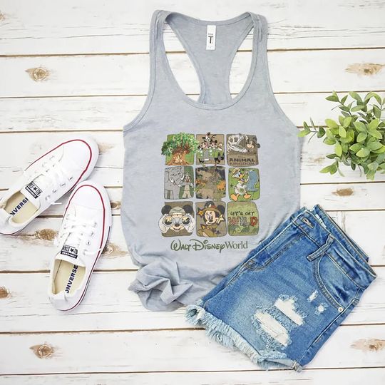 Animal Kingdom Tank, Walt Disneyworld Tank Top, Mickey Safari Tank, Disney Animal Kingdom Tank
