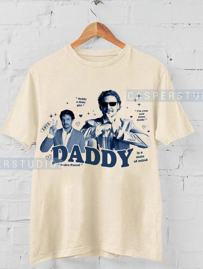 Pedro Pascal daddy T-shirt, Pedro Pascal T-shirt 90s Inspired