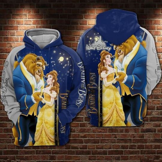 Beauty And The Beast Pullover Hoodie, Disney Belle Shirt, Belle Princess Hoodie
