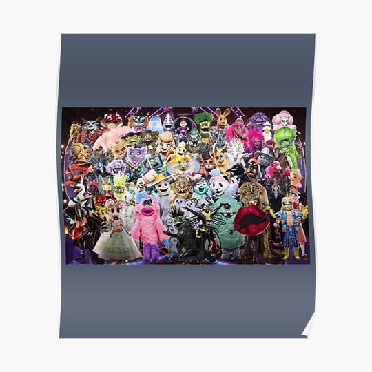 Discover The Masked Singer Us Every Characters Premium Matte Vertical Poster