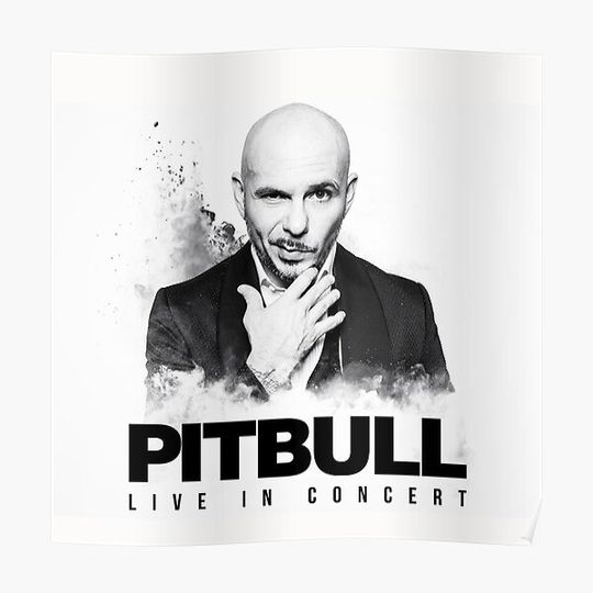 Discover Pitbull Live in Concert 2020 Premium Matte Vertical Poster
