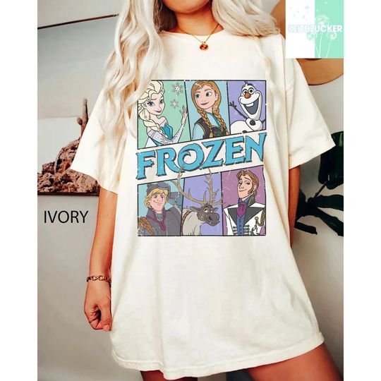 Discover Vintage Frozen Characters Retro Elsa Anna Olaf Hans