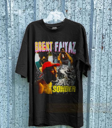 Brent Faiyaz Vintage 90s Raptees , Hip hop RnB shirt
