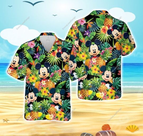 Mickey Hawaiian shirt, disney trip 2023