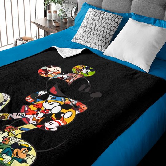 Disney Men's Mickey Mouse Vintage Scene Me Graphic Baby Blankets