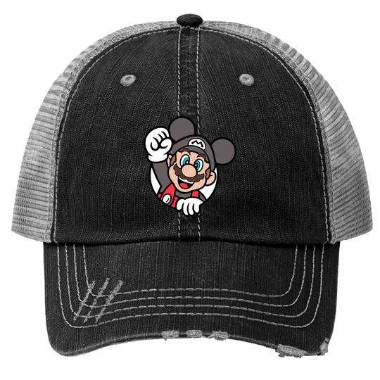 Super Mario - Disney Mickey Mouse color and ears Trucker Hats