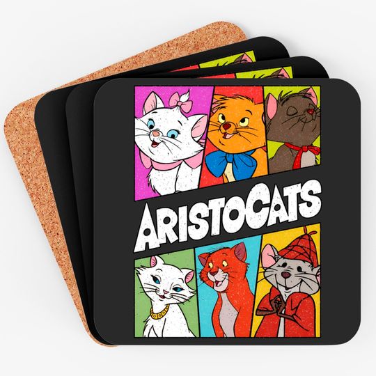 Disney Aristocats Coasters, Disney Cat Lovers