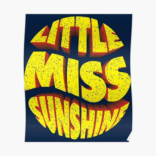 Distressed Little Miss Sunshine Premium Matte Vertical Poster